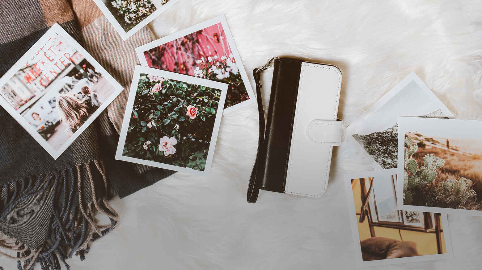 Various photo prints of art, including flowers and Bridges.