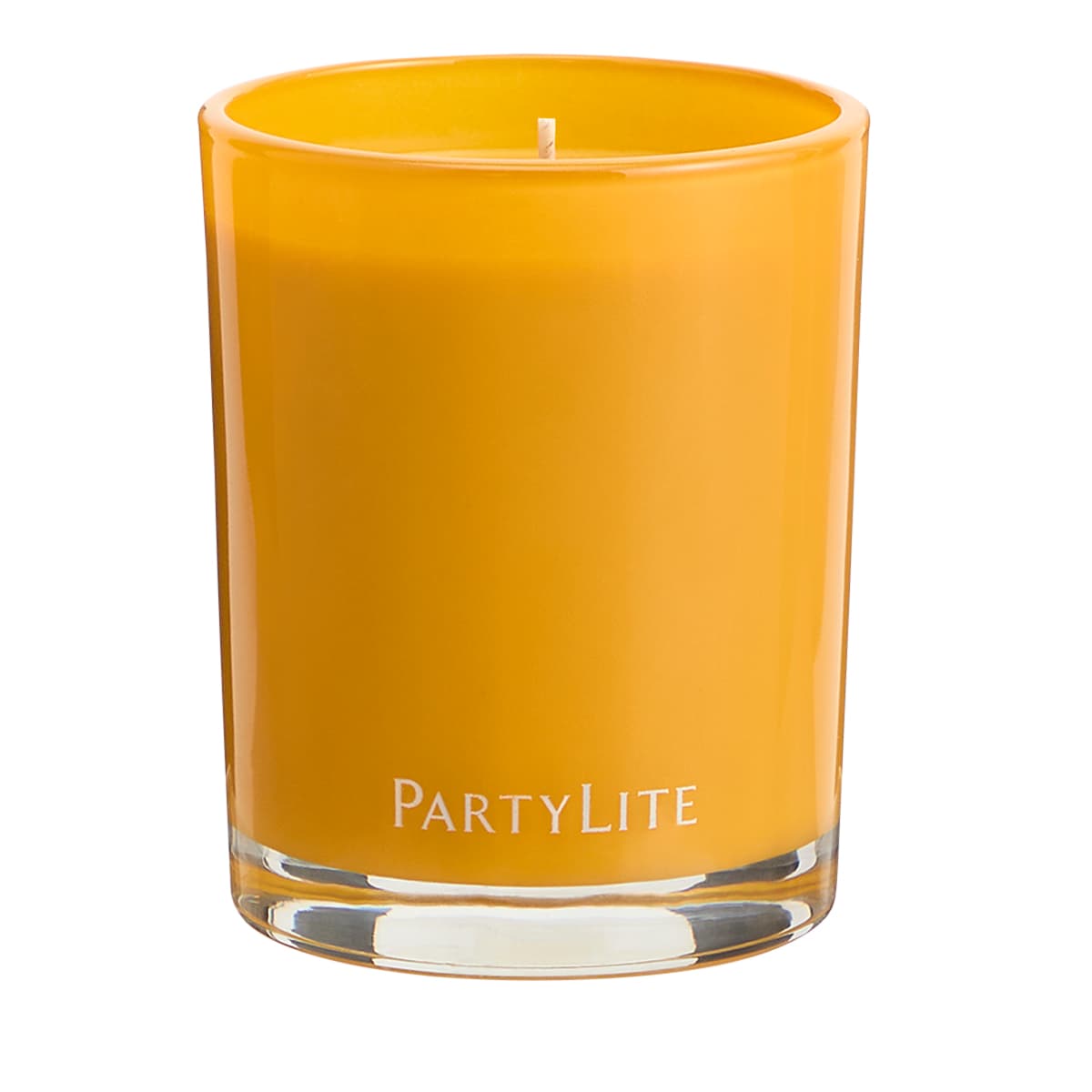 Pistachio Biscotti yellow colored Escential jar against a white background.