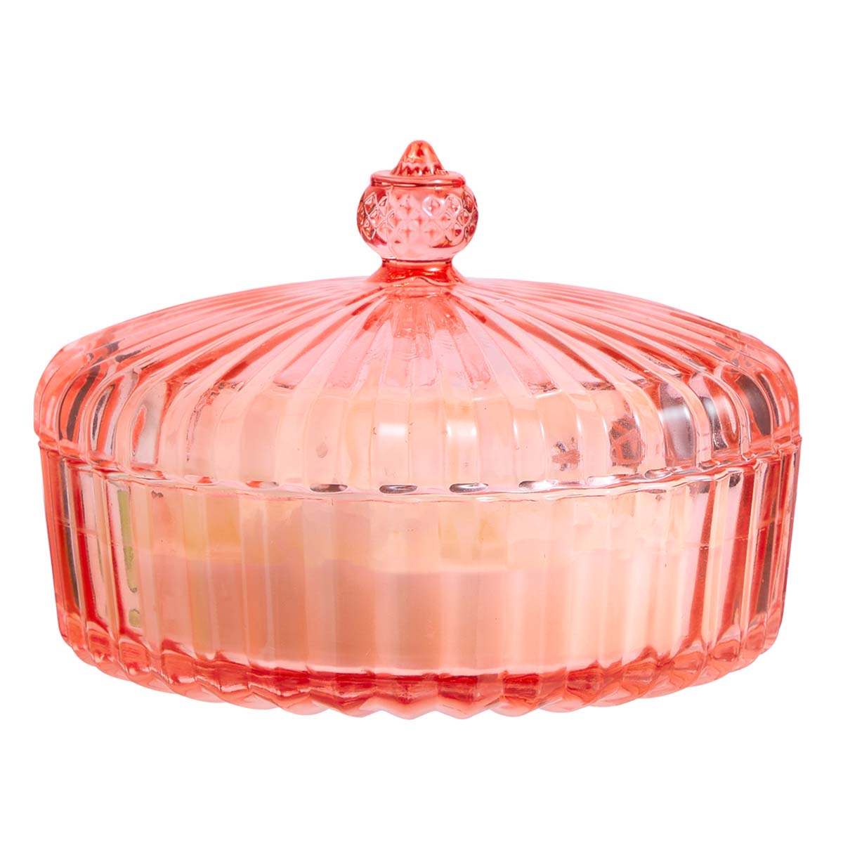 Garden Beauty Specialty Jar - In Full Bloom shown with the lid on.