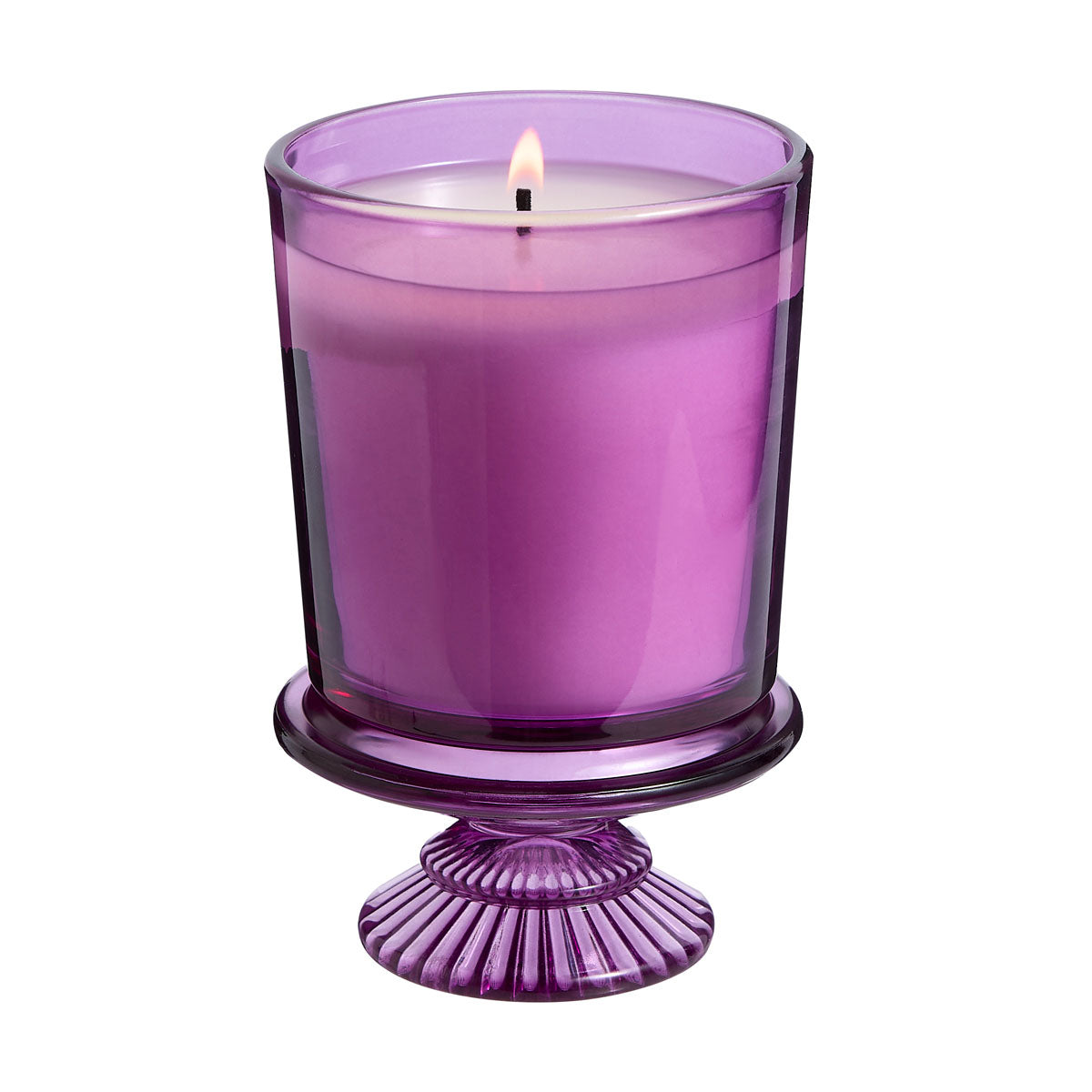 Wildflower Walk Specialty Jar Candle shown lit against a white background.