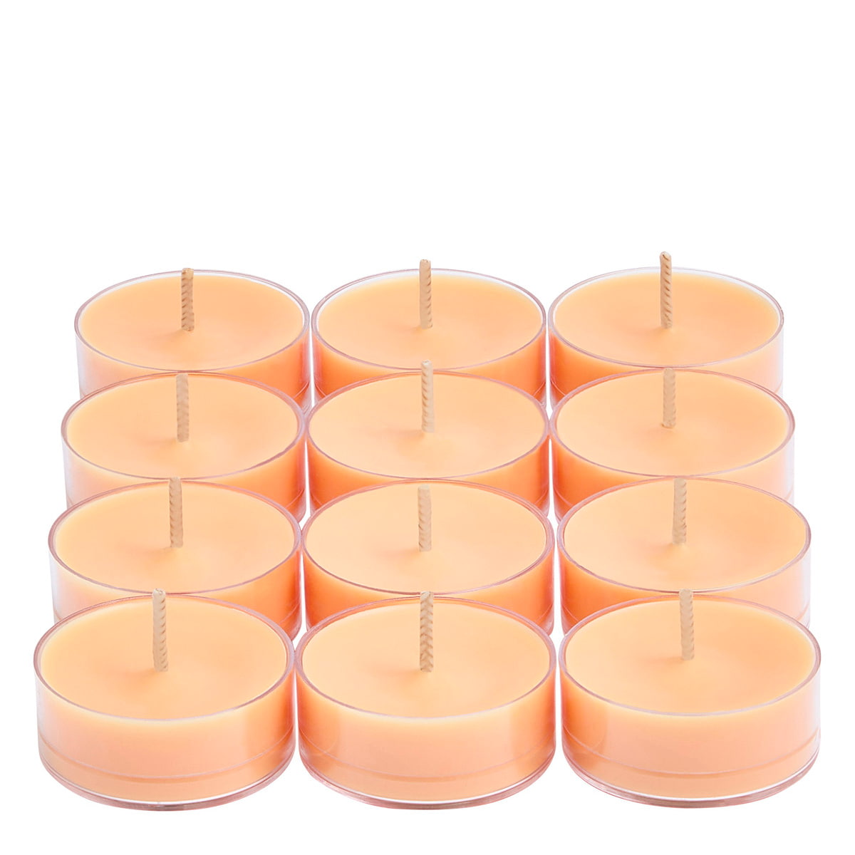 Grapefruit Peach Paloma Dozen Tealights shown on a white background
