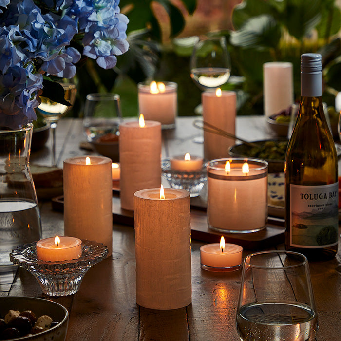 GloLite candles on a table