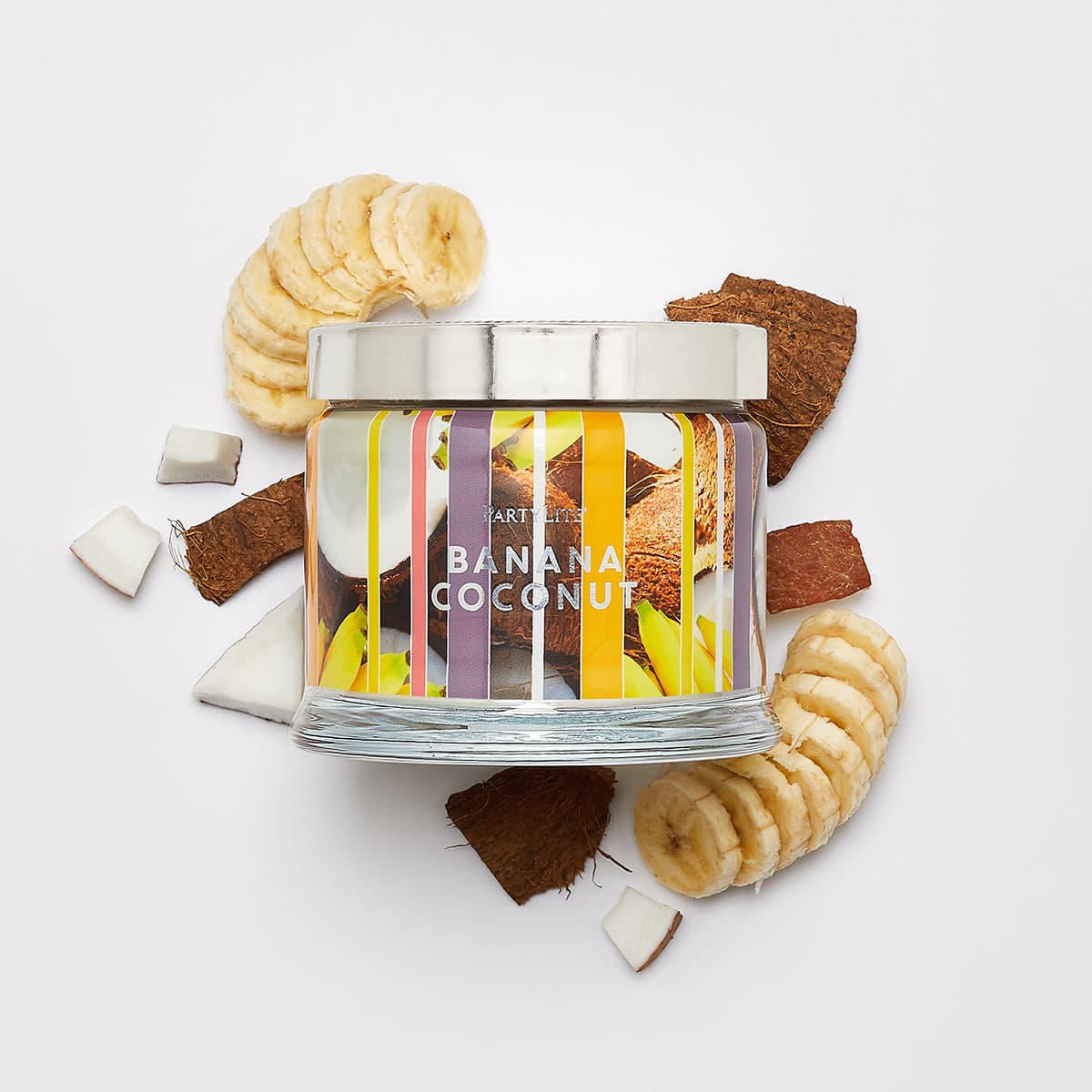 Banana Coconut 3-Wick Jar Candle - PartyLite US