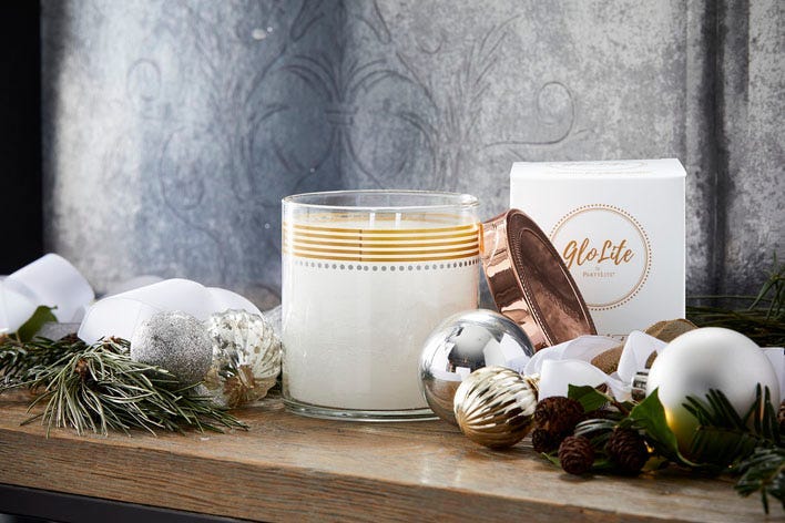 GloLite by PartyLite Woodland Hideaway Scented Jar Candle - PartyLite US