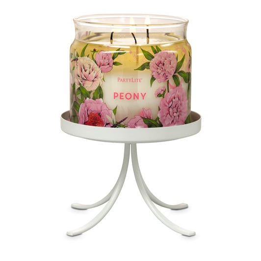 Jar Pedestal Candle Holder - White - PartyLite US