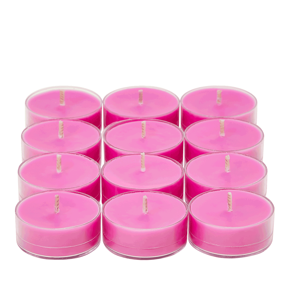 Pink Pineapple Colada Tealights grey/black chequered background