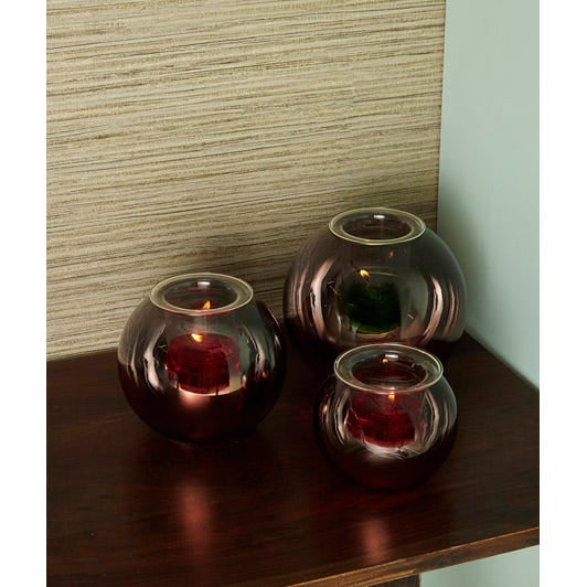 Silvery Copper Tealight Holder - Large - PartyLite US