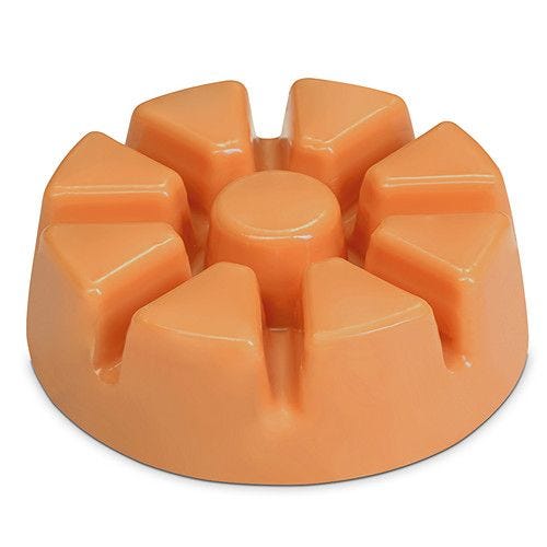Tangelo Mojito orange colored wax melts.