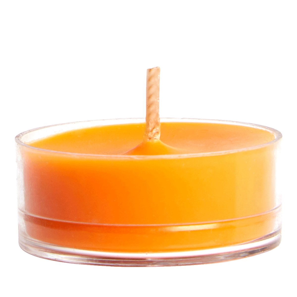 Ginger Saffron orange tealight.