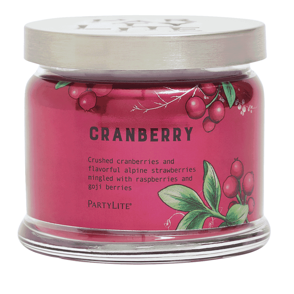 Cranberry 3-Wick Jar Candle.