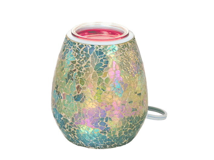 Iridescent Azure mosiac scentglow warmer.