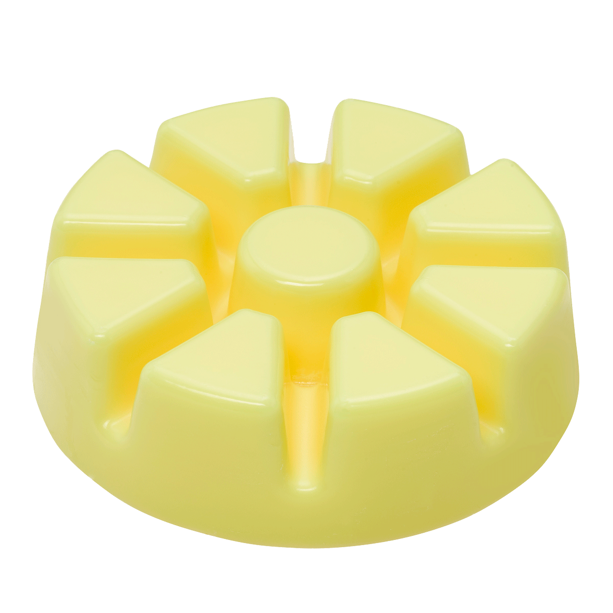 Passionfruit Prosecco pale yellow wax melt.