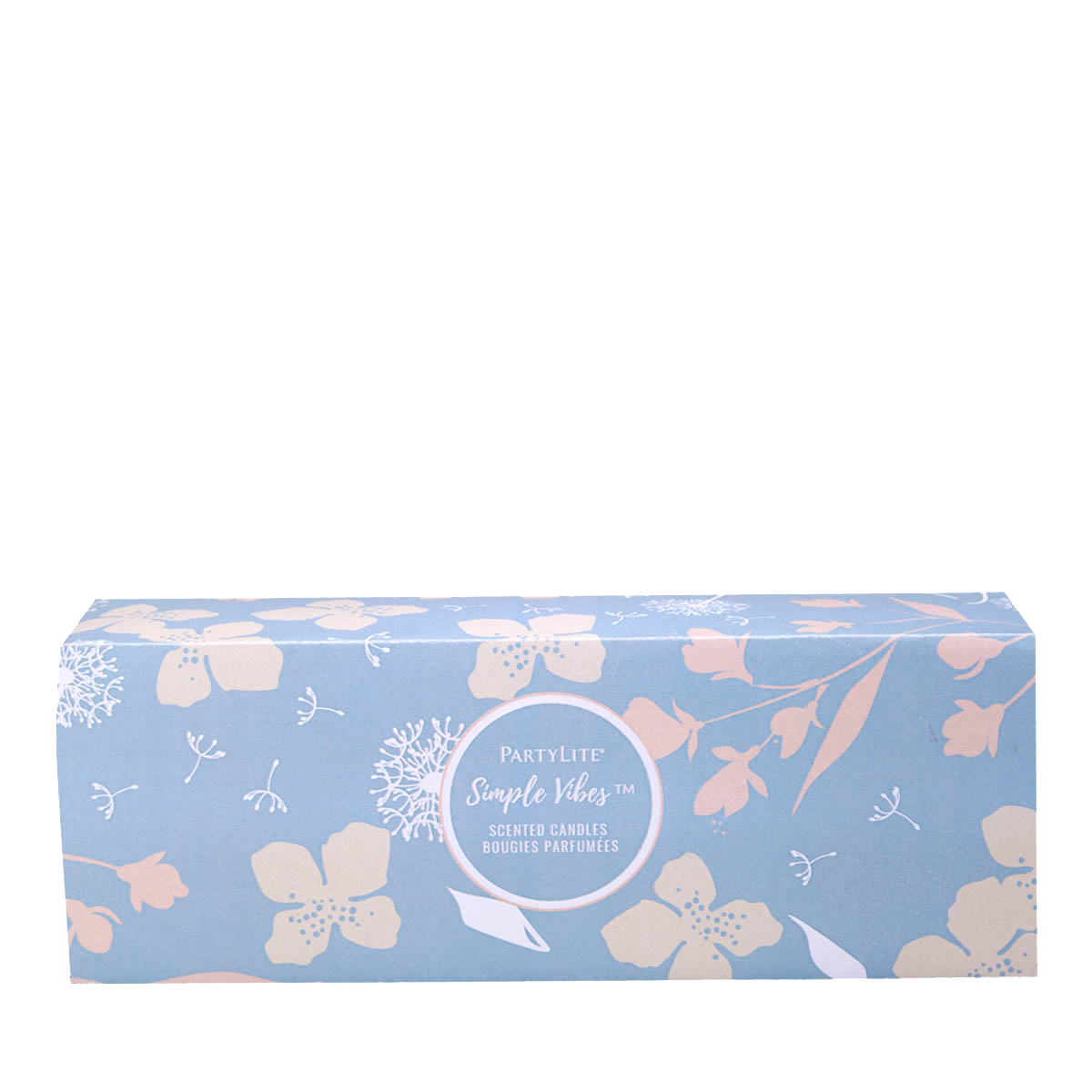 Simple Vibes™ Jar Candle Sampler, Set of 3 packaging.