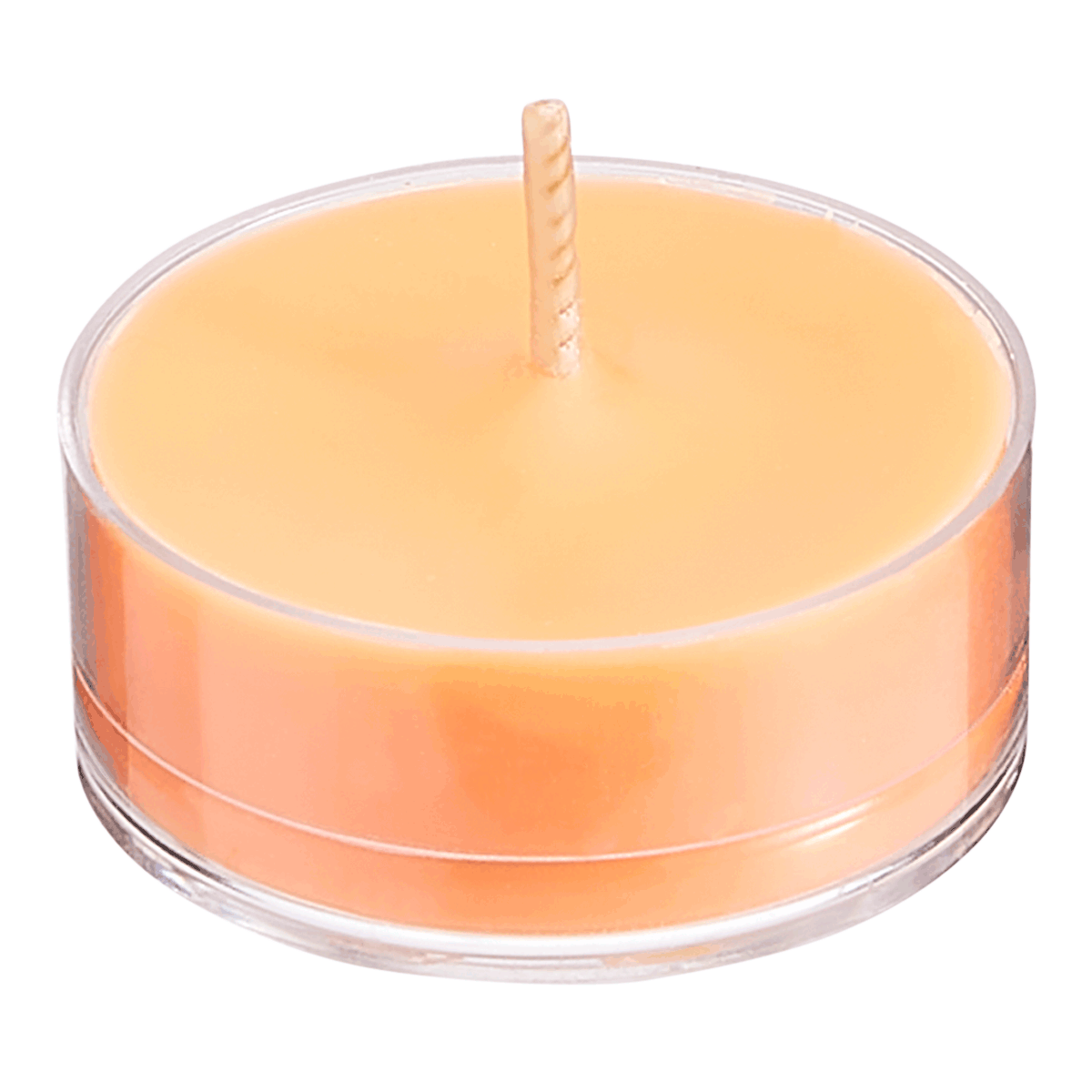 Fresh Home Bergamot Geranium Scented Orange Tealight Candles.