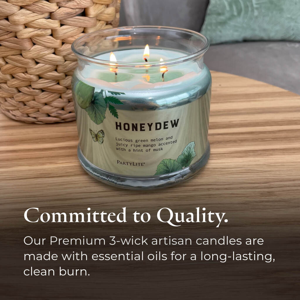 Honeydew 3-Wick Jar Candle | PartyLite US