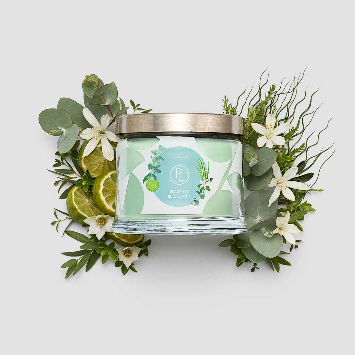 Seagrass Eucalyptus 3-Wick Jar Candle | PartyLite – PartyLite US