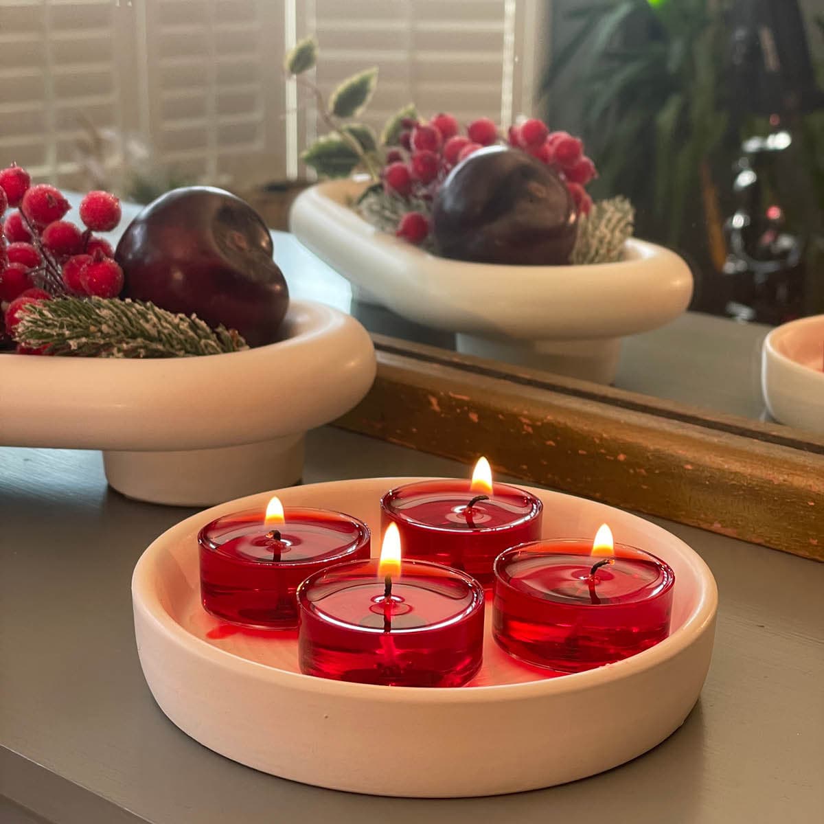 Candy Cane Spruce Tealight Candles PartyLite PartyLite US