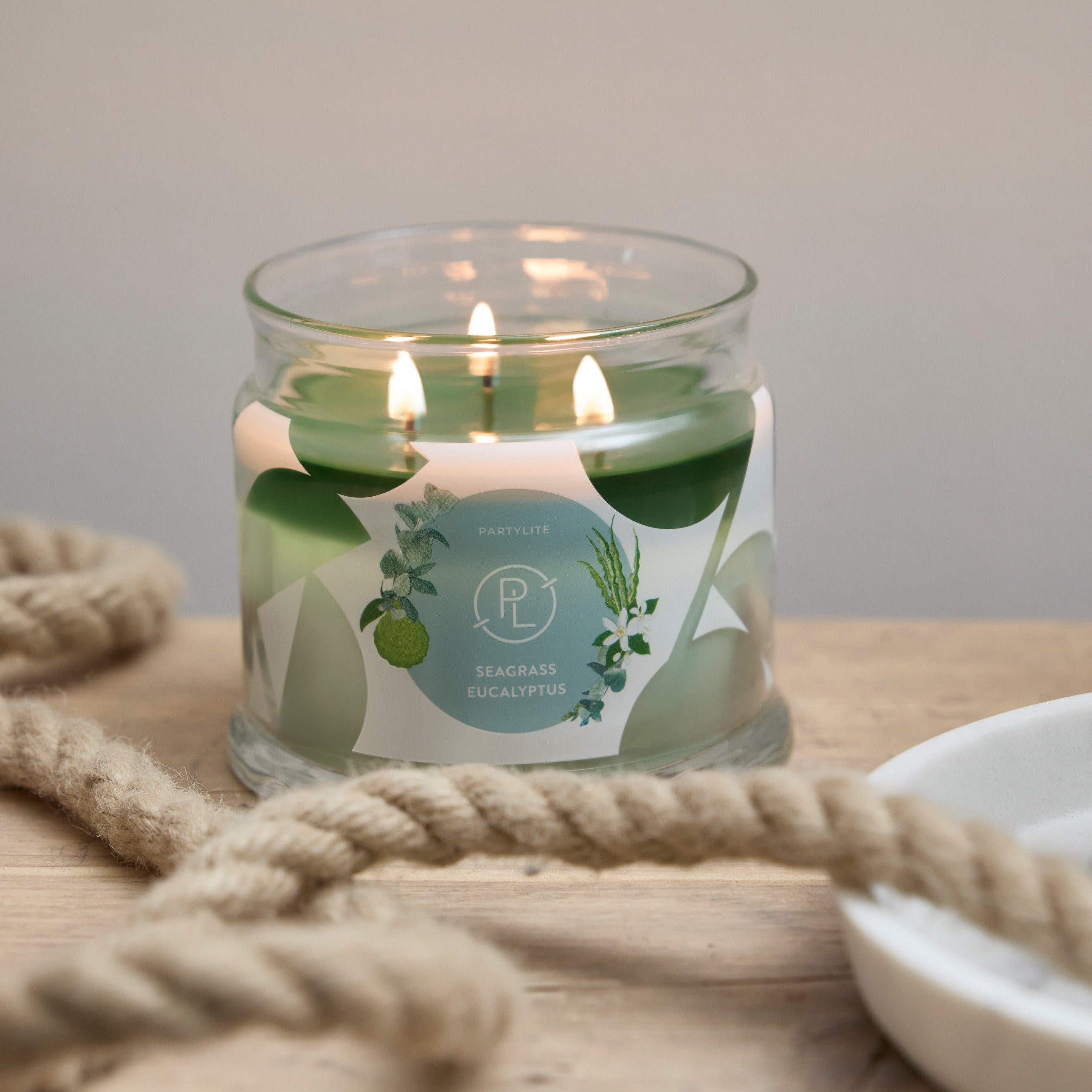 Seagrass Eucalyptus 3-Wick Jar Candle | PartyLite – PartyLite US