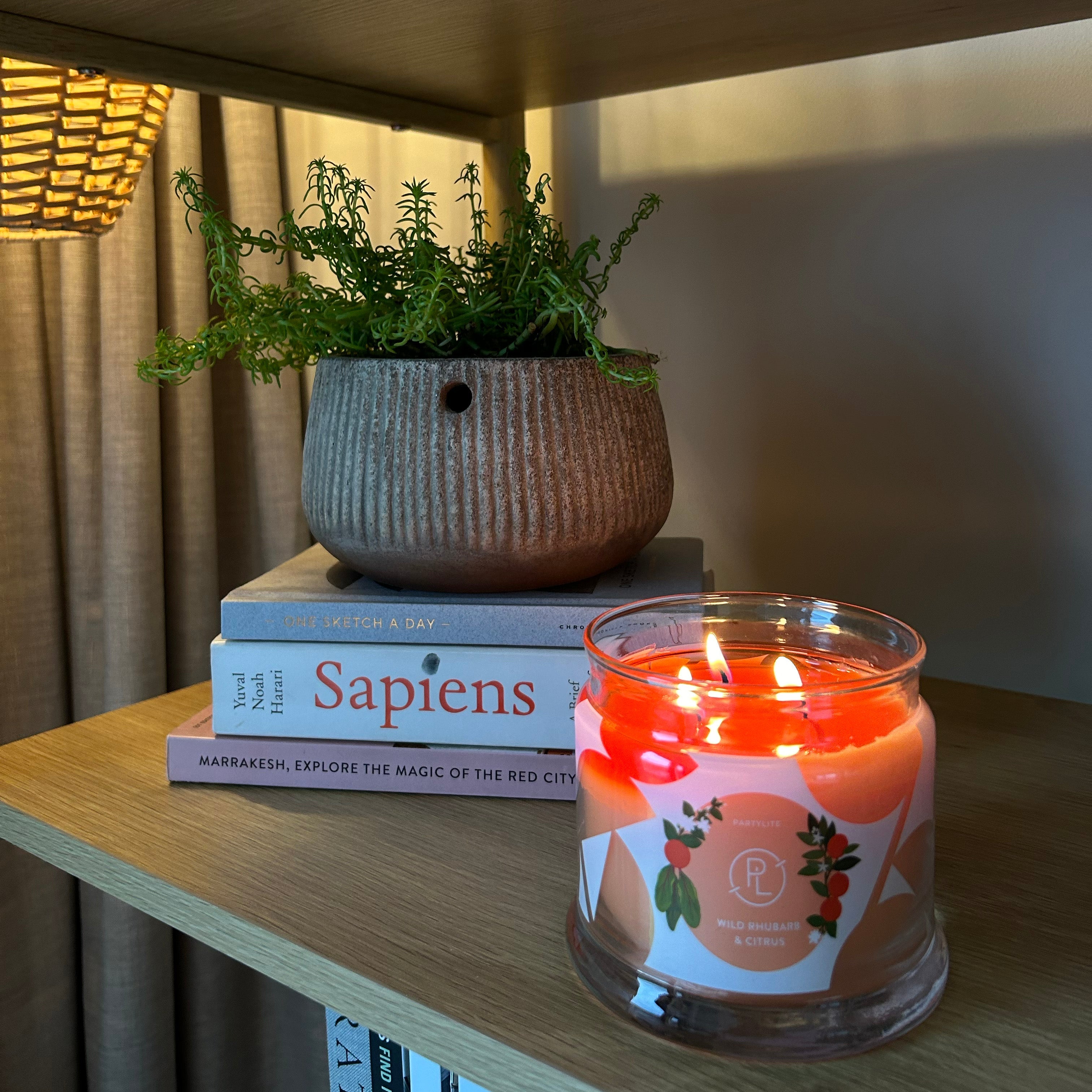 Wild Rhubarb & Citrus 3-Wick Jar Candle | PartyLite – PartyLite US
