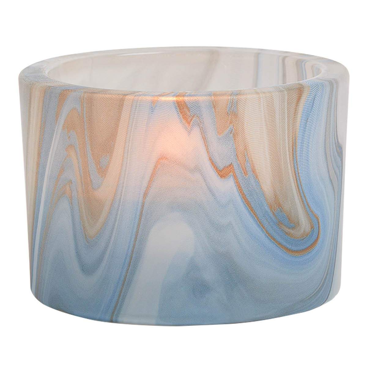 Blue Whirl Large Tealight Holder - PartyLite US