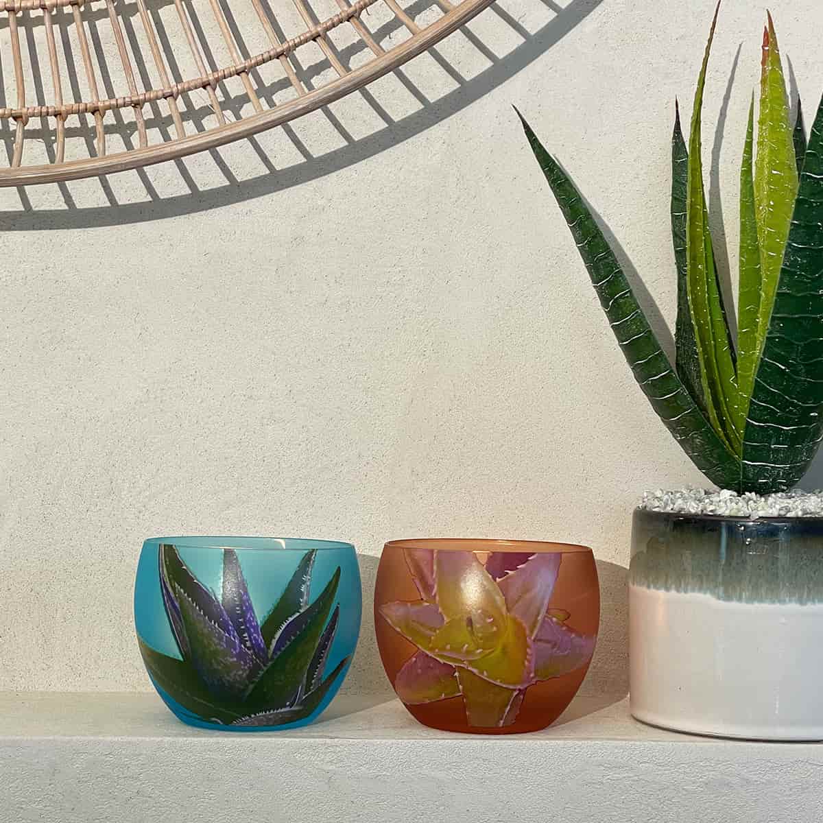 Cacti Tealight Holder Pair - PartyLite US