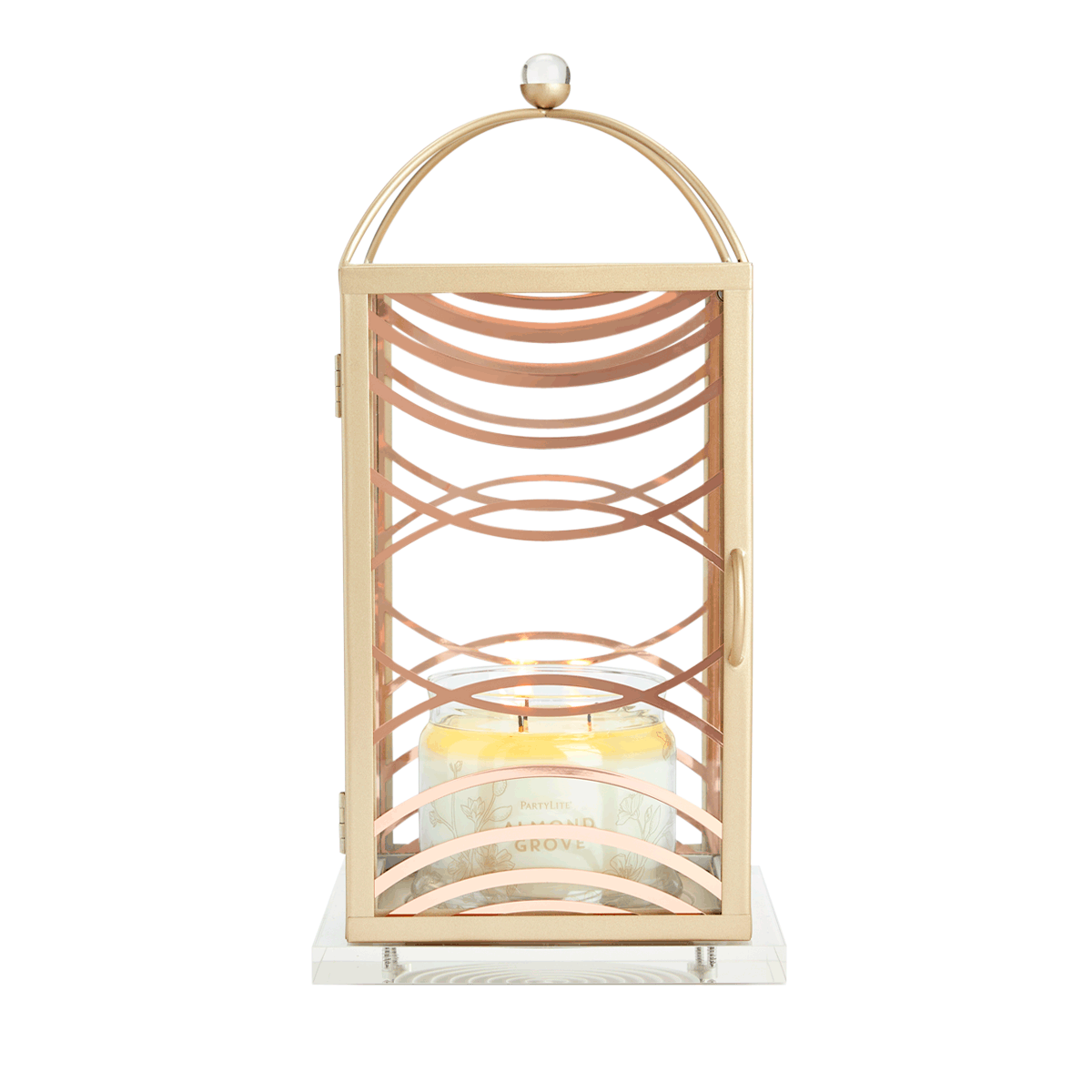 Curved Lines Lantern - Small - PartyLite US