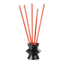 Black Pinstripes Fragrance Holder shown with fragrance sticks.