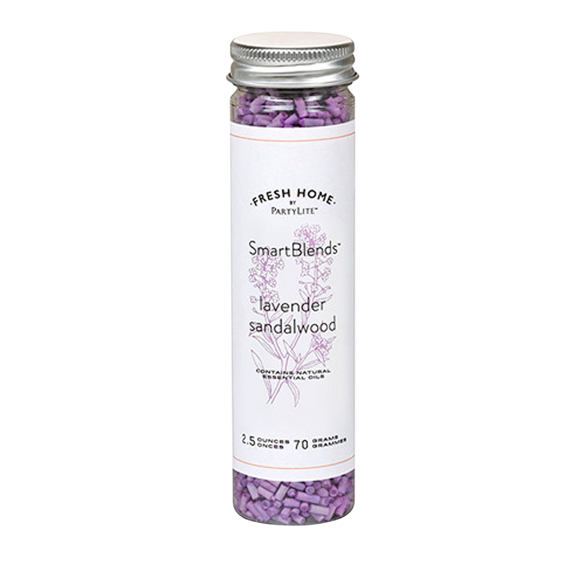 Lavender Sandalwood SmarttBlends, against a chequered background.