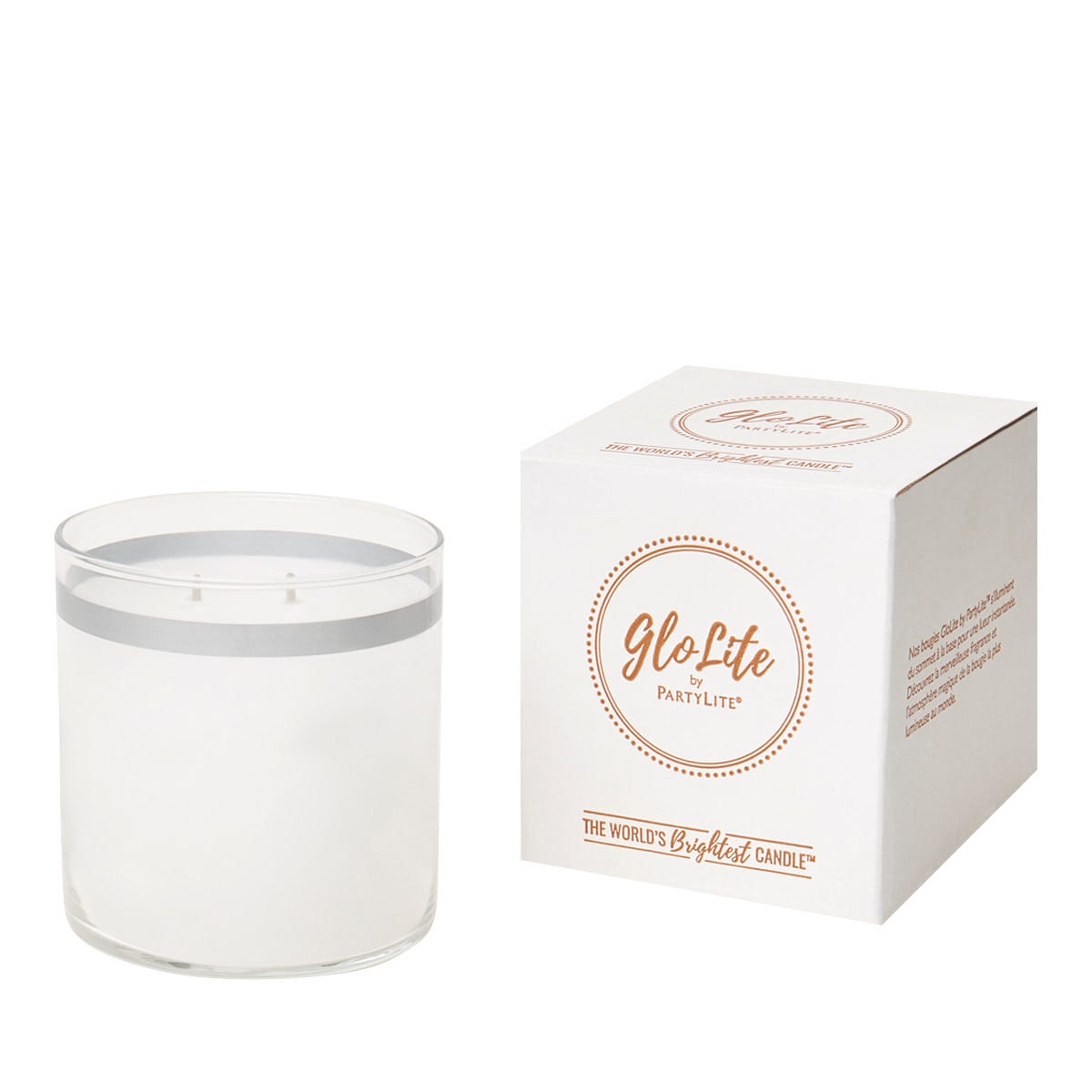 GloLite Unscented White Jar Candle - PartyLite US