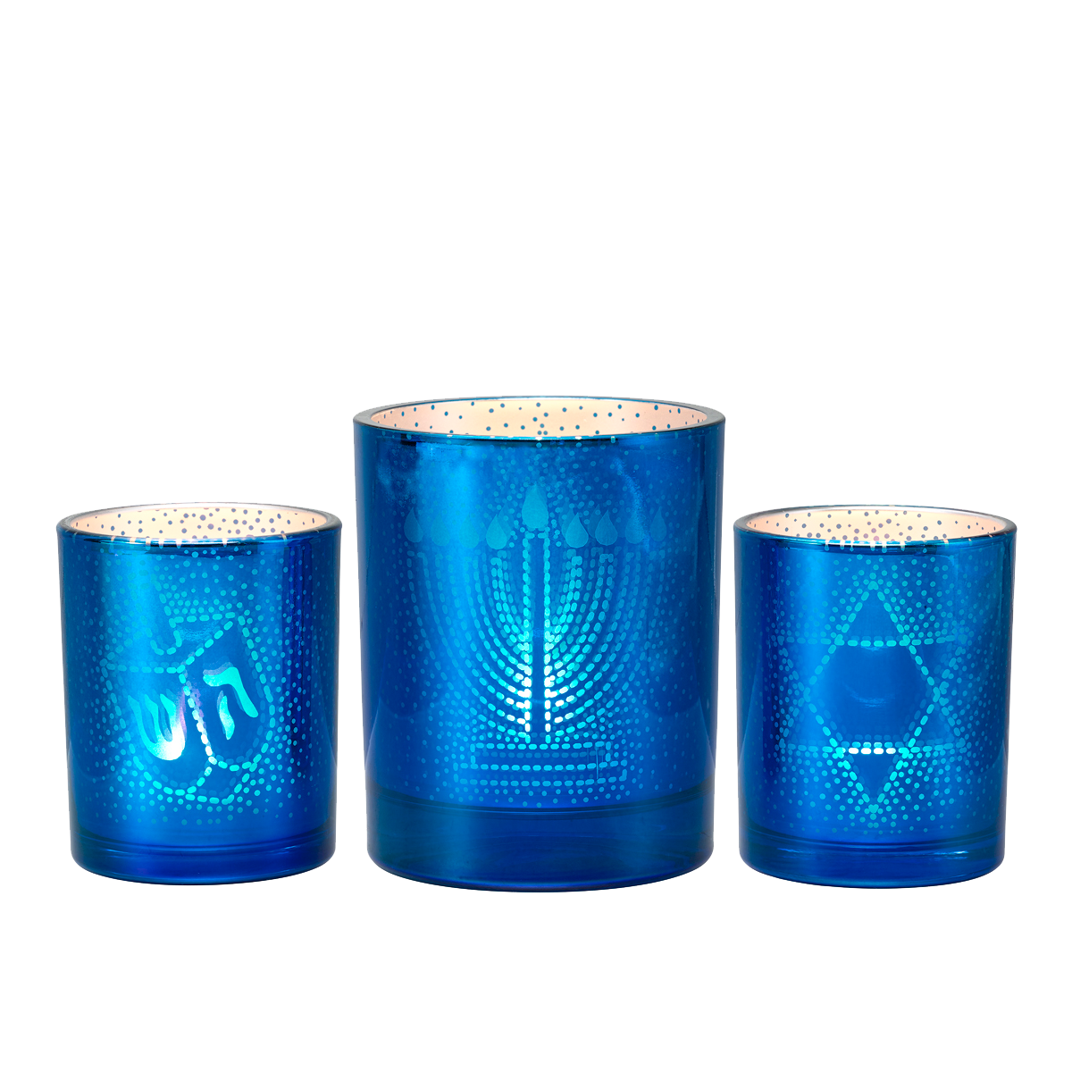 Illusions Chanukah Tealight Candle Holder Trio - PartyLite US