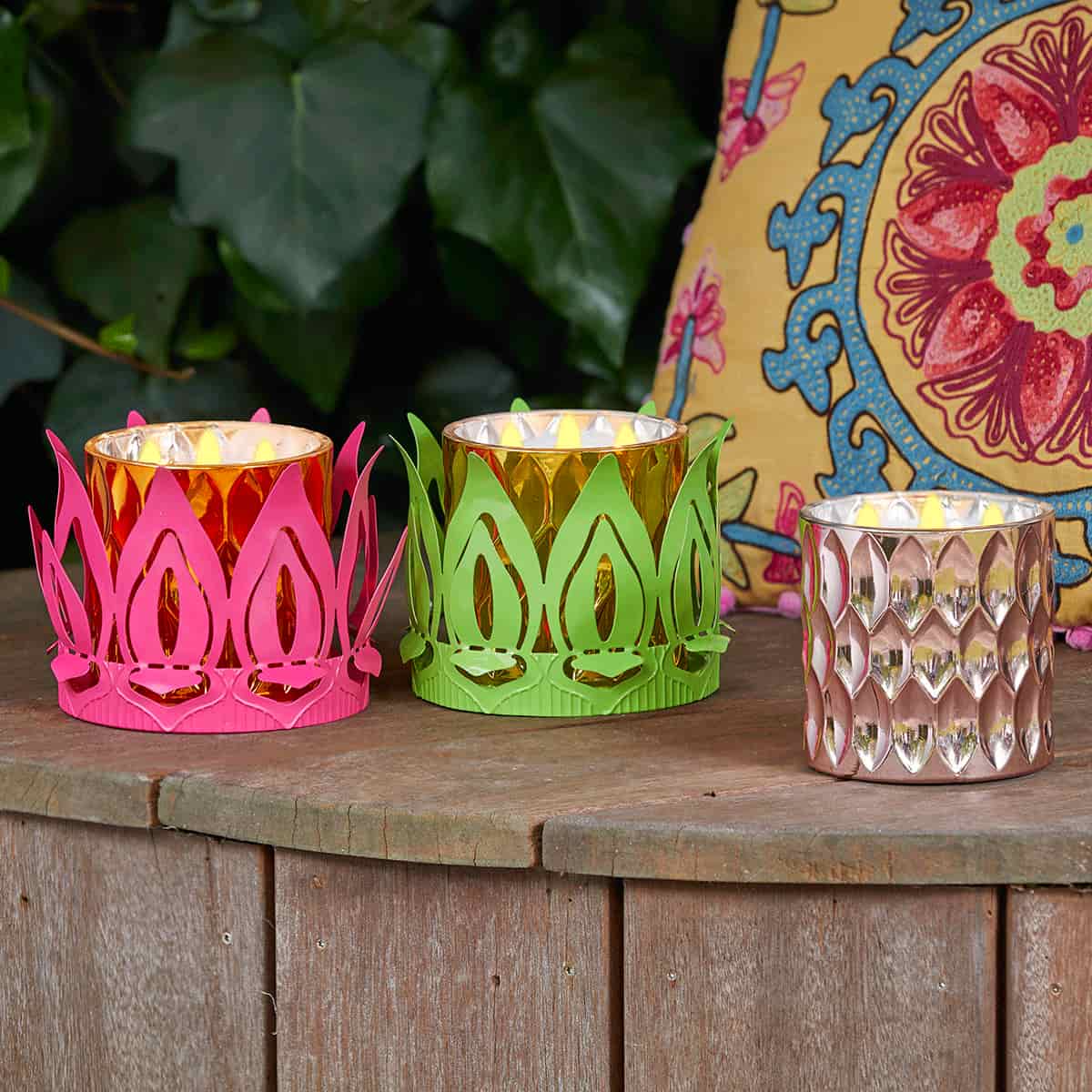 Lotus Jar Holder Green - PartyLite US