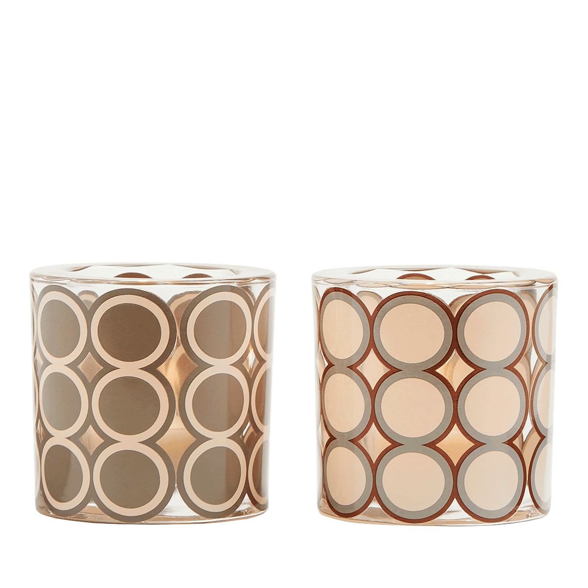 Modern Circles Tealight Votive Holder Set - PartyLite US