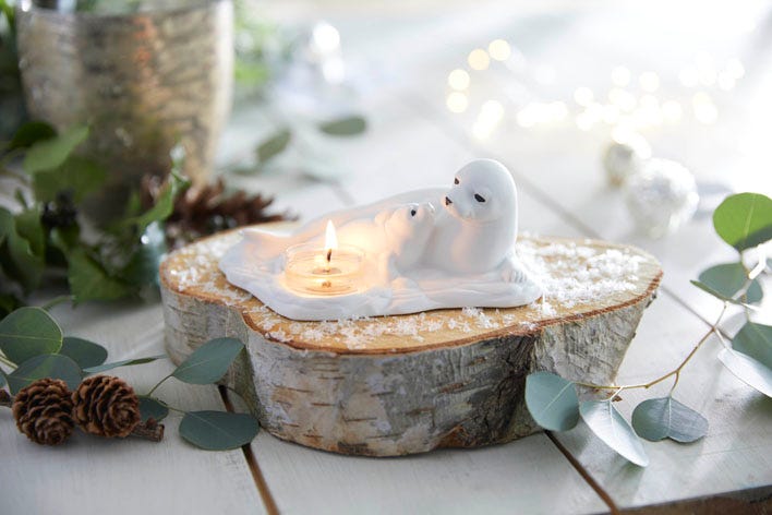 Nature's Wonders™ Arctic Love Tealight Holder - PartyLite US