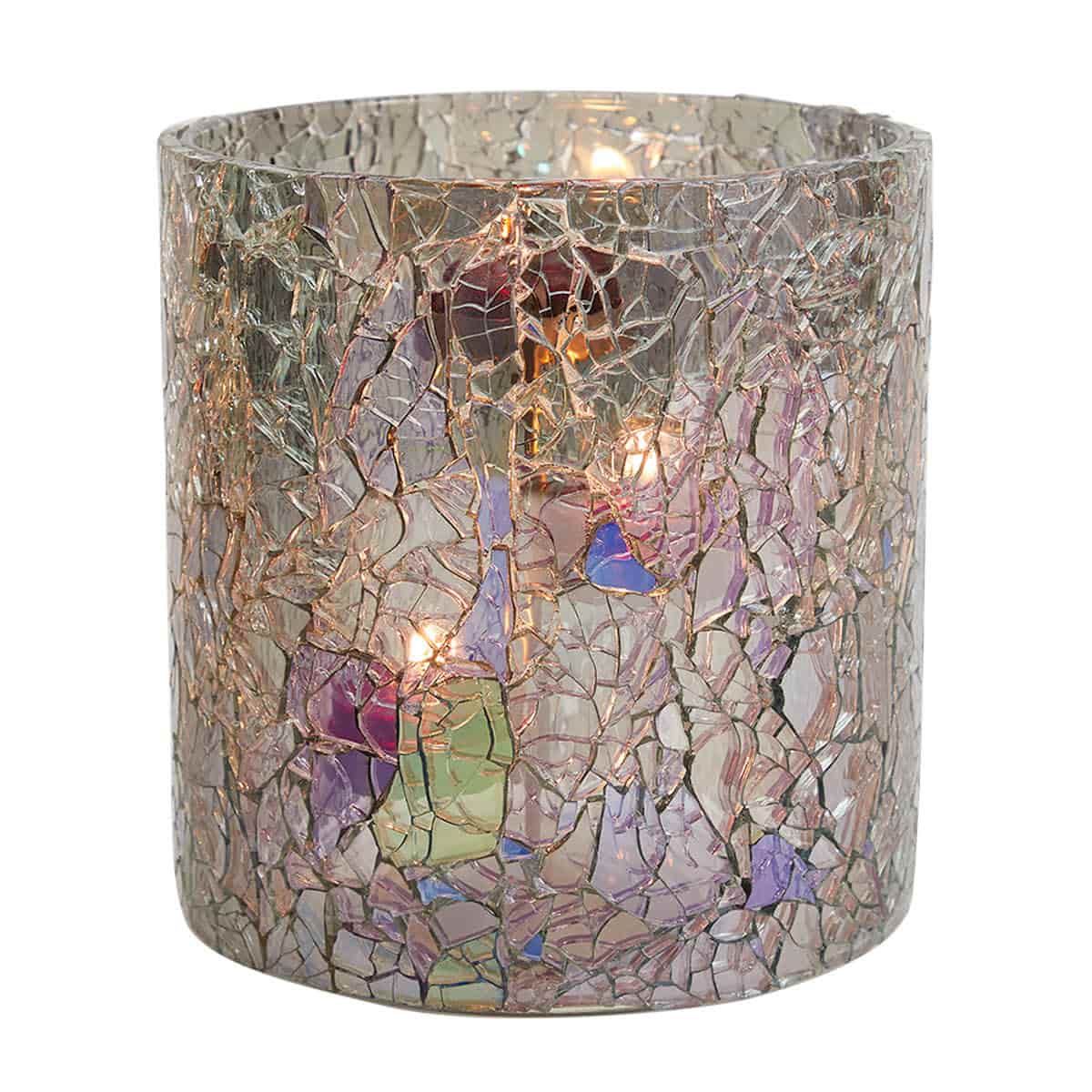 Opaline Mosaic Hurricane Candle Holder PartyLite PartyLite US
