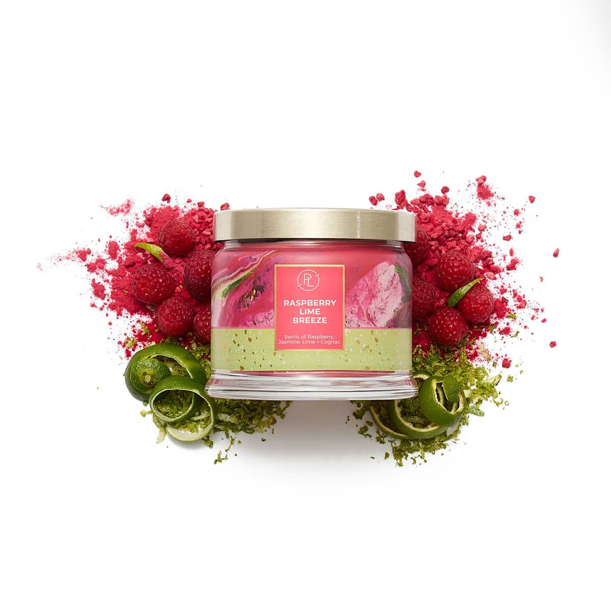 Raspberry Lime Breeze 3-Wick Jar Candle - PartyLite US
