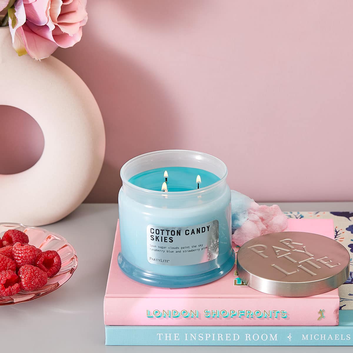 Cotton Candy Skies 3-Wick Jar Candle | PartyLite US