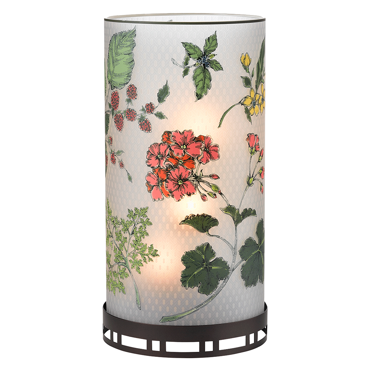 Fresh Garden Mix Hurricane with red and yellow colored flowers and green leaves.