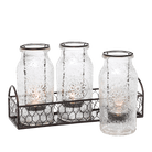 Vintage Milk Bottle Tealight Holder Set - PartyLite US
