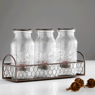 Vintage Milk Bottle Tealight Holder Set - PartyLite US
